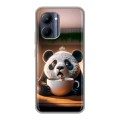 Дизайнерский силиконовый чехол для Realme C33 смешная панда