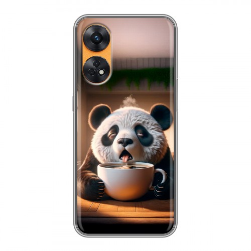 Дизайнерский силиконовый чехол для OPPO Reno8 T смешная панда