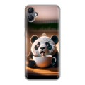 Дизайнерский силиконовый чехол для Samsung Galaxy A05 смешная панда