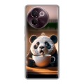 Дизайнерский силиконовый чехол для Vivo V30e смешная панда
