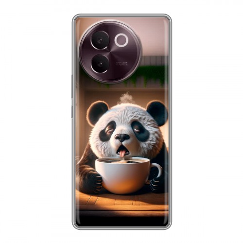 Дизайнерский силиконовый чехол для Vivo V30e смешная панда