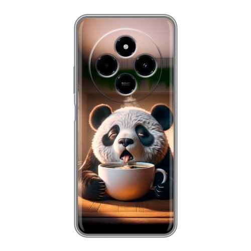 Дизайнерский силиконовый чехол для Xiaomi RedMi 14C смешная панда