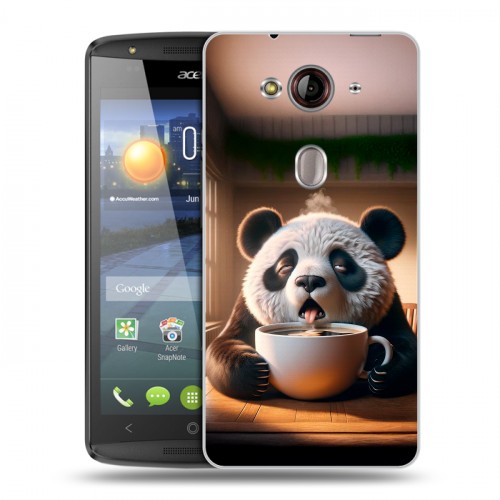 Дизайнерский пластиковый чехол для Acer Liquid E3 смешная панда