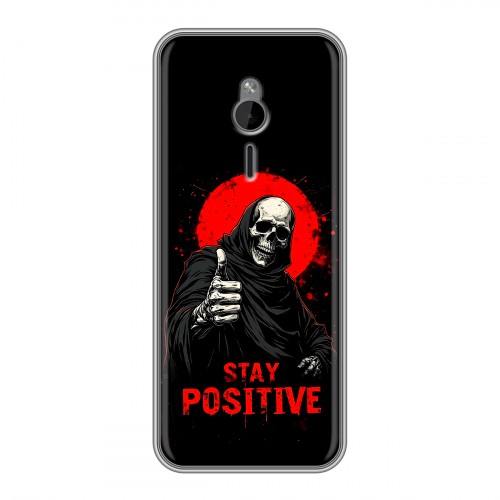 Дизайнерский силиконовый чехол для Nokia 230 смешной скелет