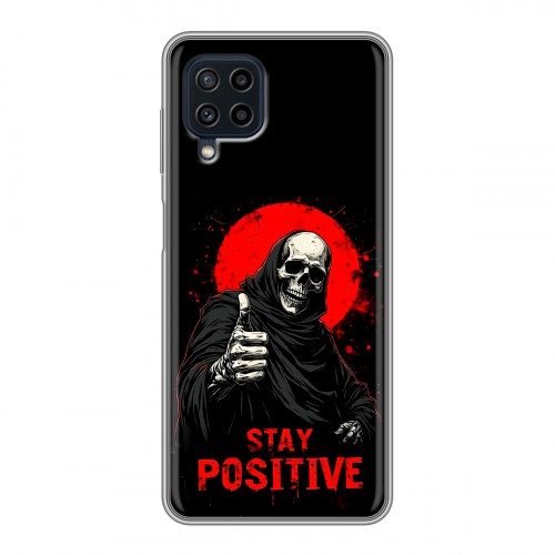 Дизайнерский силиконовый чехол для Samsung Galaxy A22 смешной скелет