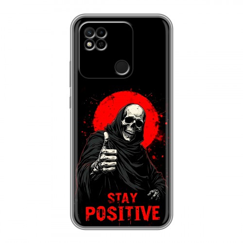Дизайнерский силиконовый чехол для Xiaomi Redmi 10A смешной скелет