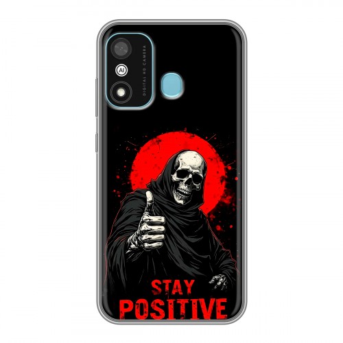 Дизайнерский силиконовый чехол для Itel A27 смешной скелет