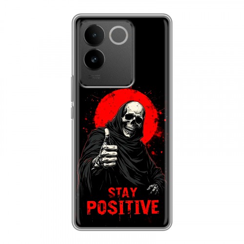 Дизайнерский силиконовый чехол для Vivo S17e смешной скелет