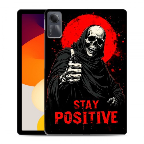 Дизайнерский силиконовый чехол для Xiaomi RedMi Pad SE смешной скелет