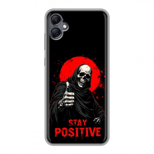 Дизайнерский силиконовый чехол для Samsung Galaxy A05 смешной скелет