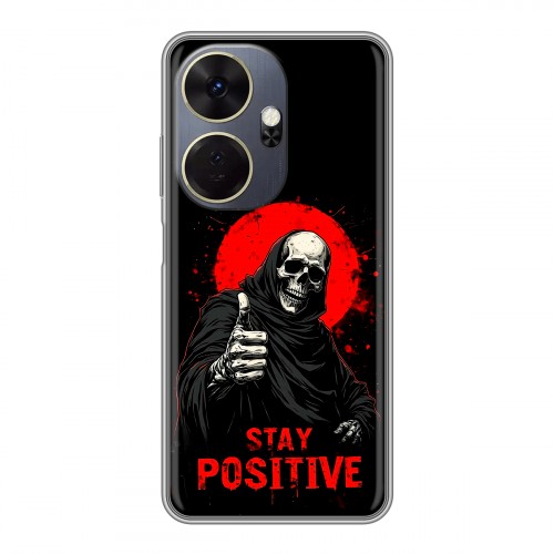 Дизайнерский силиконовый чехол для Itel P55 Plus смешной скелет