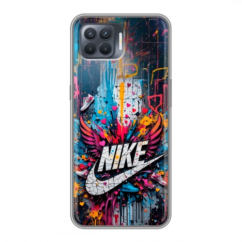 Дизайнерский силиконовый чехол для OPPO Reno4 Lite Nike Найк