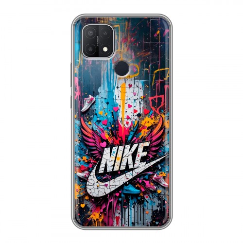 Дизайнерский силиконовый чехол для OPPO A15 Nike Найк