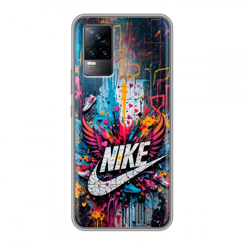 Дизайнерский силиконовый чехол для Vivo V21e Nike Найк