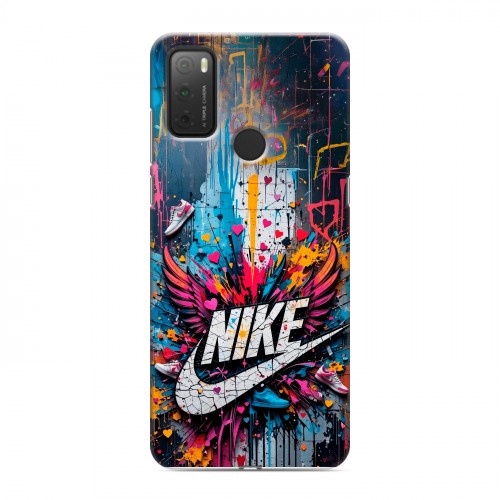 Дизайнерский силиконовый чехол для Alcatel 3L (2021) Nike Найк