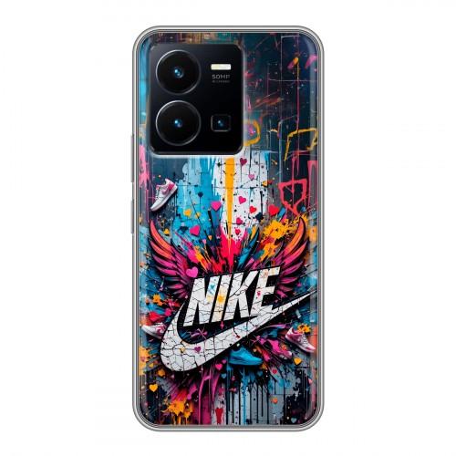 Дизайнерский силиконовый чехол для Vivo Y35 Nike Найк