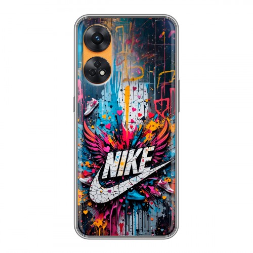 Дизайнерский силиконовый чехол для OPPO Reno8 T Nike Найк