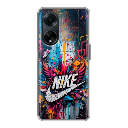 Дизайнерский силиконовый чехол для OPPO A98 Nike Найк