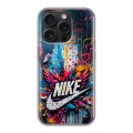 Дизайнерский силиконовый чехол для Iphone 15 Pro Nike Найк