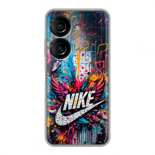 Дизайнерский силиконовый чехол для ASUS ZenFone 9 Nike Найк