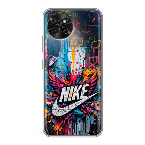 Дизайнерский силиконовый чехол для Itel S23 Nike Найк