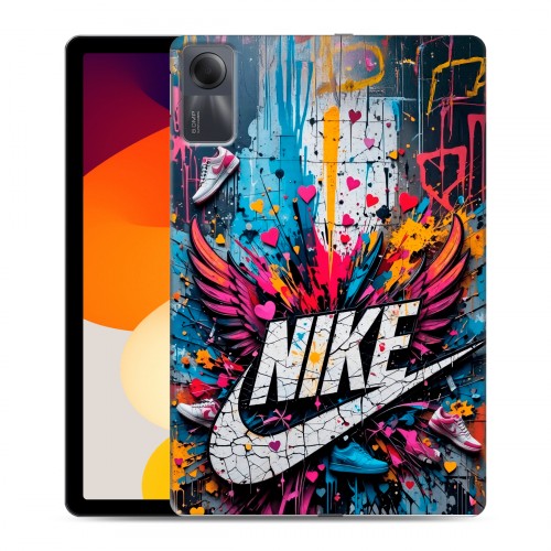 Дизайнерский силиконовый чехол для Xiaomi RedMi Pad SE Nike Найк