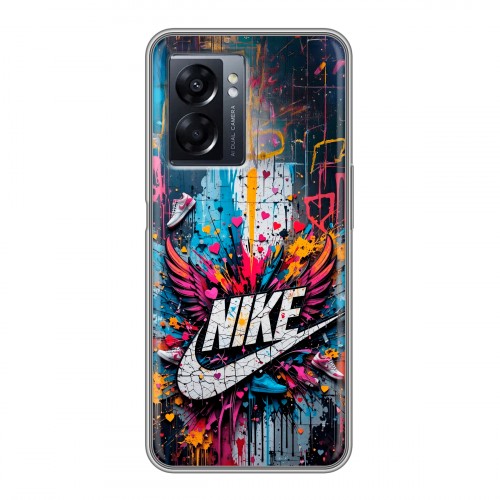 Дизайнерский силиконовый чехол для OPPO A57 5G Nike Найк