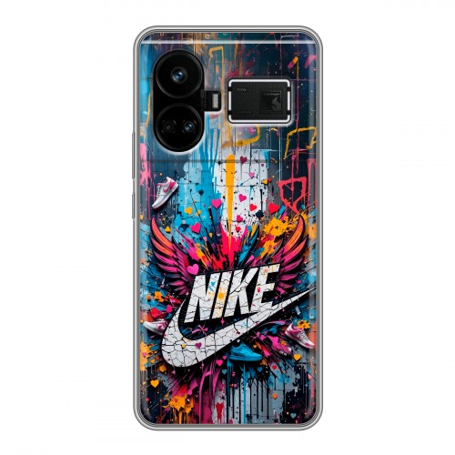 Дизайнерский силиконовый чехол для Realme GT5 Nike Найк