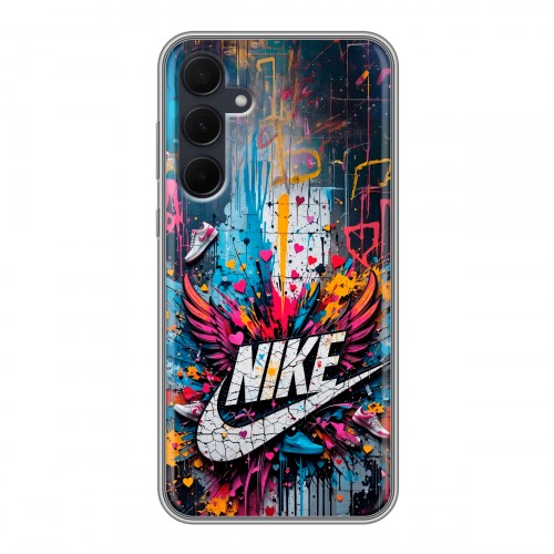 Дизайнерский силиконовый чехол для Samsung Galaxy A35 Nike Найк