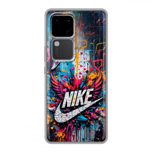 Дизайнерский силиконовый чехол для Vivo V30 5G Nike Найк
