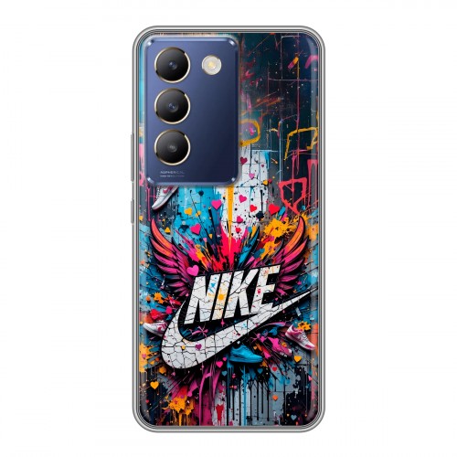 Дизайнерский силиконовый чехол для Vivo V30 Lite Nike Найк