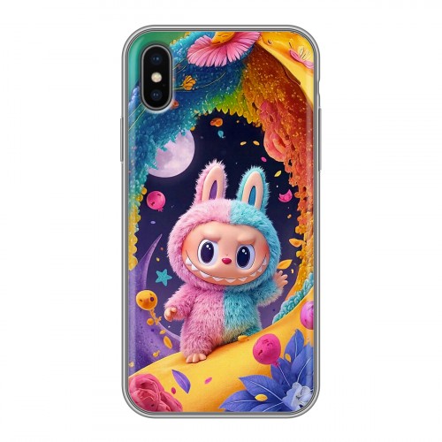 Дизайнерский силиконовый чехол для Iphone x10 Labubu Лабубу