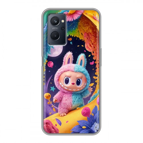 Дизайнерский силиконовый чехол для Realme 9i Labubu Лабубу