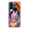 Дизайнерский силиконовый чехол для Xiaomi Poco C65 Labubu Лабубу