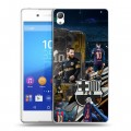 Дизайнерский пластиковый чехол для Sony Xperia Z3+ Messi Barcelona