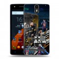 Дизайнерский силиконовый чехол для Wileyfox Storm Messi Barcelona
