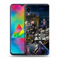 Дизайнерский пластиковый чехол для Samsung Galaxy M20 Messi Barcelona