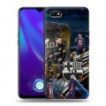 Дизайнерский силиконовый с усиленными углами чехол для OPPO A1k Messi Barcelona