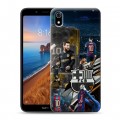 Дизайнерский пластиковый чехол для Xiaomi RedMi 7A Messi Barcelona