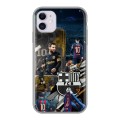 Дизайнерский силиконовый чехол для Iphone 11 Messi Barcelona