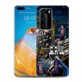 Дизайнерский пластиковый чехол для Huawei P40 Pro Messi Barcelona