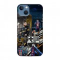 Дизайнерский силиконовый чехол для Iphone 13 Messi Barcelona