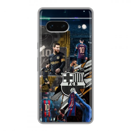 Дизайнерский силиконовый чехол для Google Pixel 7 Messi Barcelona