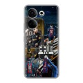 Дизайнерский силиконовый чехол для Tecno Camon 20 Messi Barcelona
