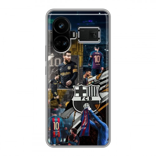 Дизайнерский силиконовый чехол для Realme GT5 Messi Barcelona
