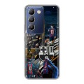Дизайнерский силиконовый чехол для Vivo V30 Lite Messi Barcelona