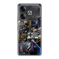 Дизайнерский силиконовый чехол для Tecno Pova 6 Messi Barcelona