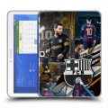Дизайнерский силиконовый чехол для Samsung Galaxy Tab 4 10.1 Messi Barcelona