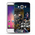 Дизайнерский пластиковый чехол для LG L60 Messi Barcelona