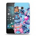 Дизайнерский пластиковый чехол для Microsoft Lumia 550 Лило и Стич